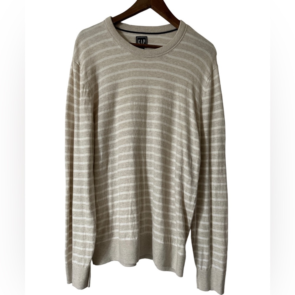 Men’s striped crewneck sweater - GAP size M